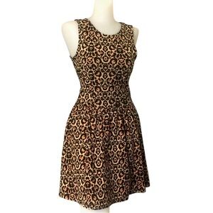 Divided Leopard Print Sleeveless Fit and Flare Dress Size 4 New without tags